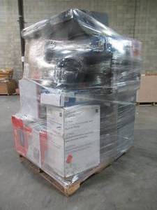 lot 113 image: WHOLESALE MIXED PALLET OF MISCELLANEOUS SMALL  APPLIANCES, FRIDGE, HUMIDIFIERS AND MORE