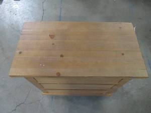lot 124 image: Progressive Furniture Willow 3-Drawer Distressed Pine Nightstand P608-43