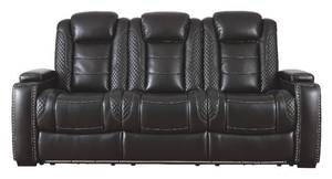 lot 200 image: Ashley Furniture Party Time Power Reclining Sofa, 3700315 - NEW IN BOX - LOW $800.00 RESERVE