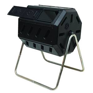 lot 309 image: Tumbling Composter with Two Chambers for Efficient Batch Composting, IM4000. - NEW