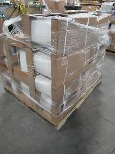 lot 313 image: WHOLESALE MIXED PALLET OF MISCELLANEOUS TOILET TANKS IN WHITE