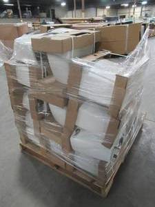 lot 314 image: WHOLESALE MIXED PALLET OF MISCELLANEOUS TOILET TANKS IN WHITE