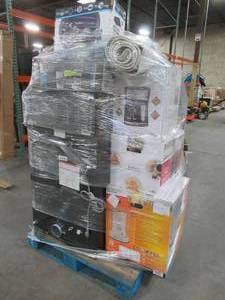 lot 323 image: WHOLESALE MIXED PALLET OF MISCELLANEOUS DRYER, SMALL APPLIANCES, HEATERS AND MORE