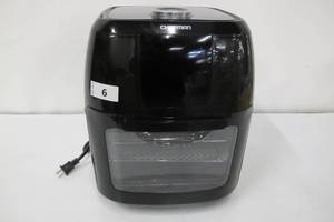 lot 6 image: CHEFMAN - 6L Digital Air Fryer, Dehydrator, Rotisserie Combo - Black - Black