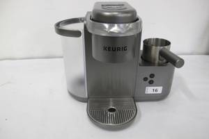 lot 16 image: Keurig K-Cafe Special Edition Single-Serve K-Cup Pod Coffee, Latte and Cappuccino Maker - Nickel