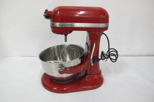 lot 68 image: KitchenAid Pro 5 Plus 5 Quart Bowl-Lift Stand Mixer - Empire Red