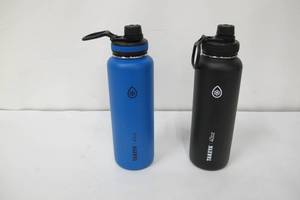 lot 70 image: Takeya Originals Vacuum Insulated Stainless Steel Water Bottle- 40oz, Set of 2