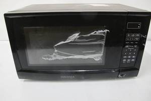 lot 86 image: Insignia - 0.7 Cu. Ft. Compact Microwave - Black