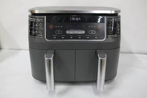 lot 106 image: Ninja - Ninja Foodi 6-in-1 8-qt., 2-Basket Air Fryer with DualZone Technology - Dark Grey