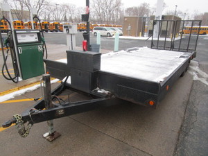 lot 427 image: 1998 RAMA FLATBED TRAILER WITH TAILGATE RAMPS