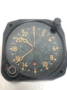lot 11 image: Excellent Original Elgin AN-5741 E-37500 Military Aircraft Clock