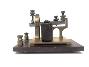 lot 89 image: Antique Brass WESTERN ELECTRIC Telegraph Key