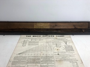 lot 102 image: Antique 1890s LUFKIN Magic Pattern Rule & Chart Tool