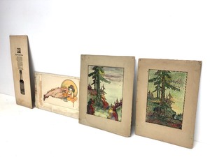 lot 145 image: 4 Antique 1910s Original Illustration Artworks by Ethel H. Clausen