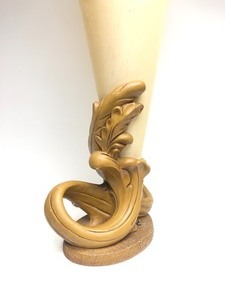 lot 159 image: LARGE Mid Century Signed PLASTO Table Lamp wShade