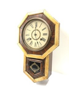 lot 191 image: Antique ANSONIA Regulator Wall Clock
