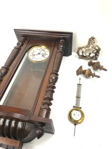 lot 194 image: Antique German GUSTAV BECKER Wall Clock