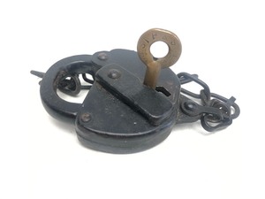 lot 228 image: Antique Railroad Lock wKey - MSTP&ampSSMRY and CDSW