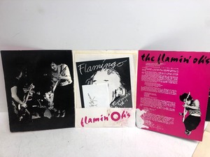 lot 240 image: Vintage 1970s Flamin Ohs (Flamingo) Rock Band Archive Concert T-Shirt Poster Press Kit Promo Album etc