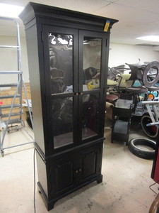 BERNHARDT FURNITURE CABINET, WITH INTERIOR LIGHT