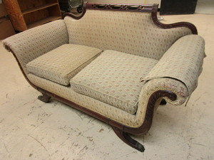 VINTAGE SOFA, WITH SOLID WOOD CLAW FEET