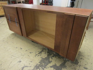 CABINET, WITH TOP STORAGE, LOWER DRAWERS