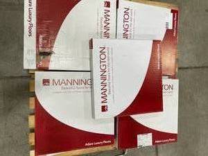 lot 846 image: 191 SF Manhattan Tile Hammer Beige Groutable LVT Flooring - Glue Down