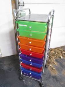 lot 11 image: Kids 10-Drawer Storage Cabinet 16...