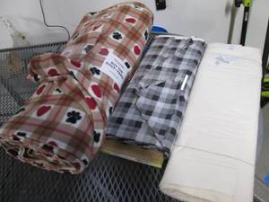 lot 14 image: (3) Rolls of Fabric See Photos...
