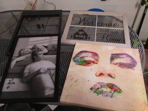 lot 36 image: (4) Wall Hanging, Home Dcor Items...