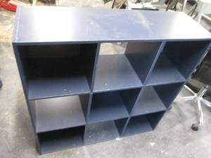lot 45 image: 9 Compartment Storage Cabinet (Blue...