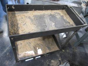 lot 75 image: Heavy Duty 2-Tier Rolling Cart...