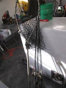 lot 81 image: Fishing Rods & Net See Photos...