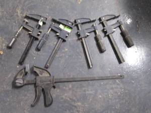 lot 91 image: Assorted Sized Clamps See Photos...