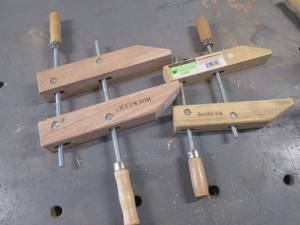 lot 119 image: (1) Rockler 12 Handscrew Clamp & (...