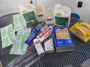 lot 157 image: Epoxy, Stencils, Mineral Spirits, C...