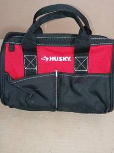 lot 7 image: 12 in. x 7 in. Polyester Tool Bag by Husky- not used