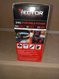 lot 24 image: 700 Amp Jump Starter with USB by Vector- open box not used