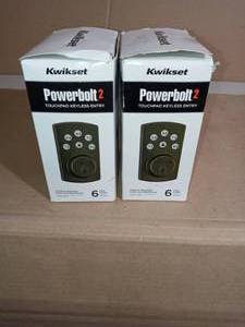 lot 27 image: POWERBOLT 2 TOUCHPAD KEYLESS ENTRY 99070-103 by Kwikset - 1 new & 1 used