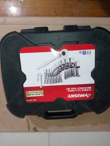 lot 29 image: 12 in. Drive Mechanics Tool Set (37-Piece) by Husky- open box not used