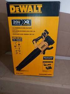 lot 37 image: 125 MPH 450 CFM 20V MAX Lithium-Ion Cordless Brushless Blower Battery and Charger NOT  Included by DEWALT- open box not used