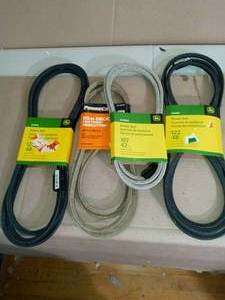 lot 71 image: Deck Drive Belt by John Deere- mixed sizes