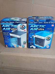 lot 78 image: Ultra 76 CFM 3 Speed Settings Compact Portable Evaporative Air Cooler for 45 sq. ft.by ARCTIC AIR- set of 2 - not used