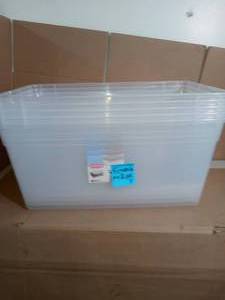 lot 82 image: 5 Qt. Storage Box by Sterilite- no lid