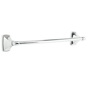 lot 21 image: Clarendon 18 in. Towel Bar in Polished Chrome by Amerock- set of 3 not used