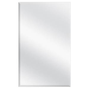 lot 80 image: 16 in. W x 25-78 in. H x 4-12 in. D Recessed or Surface Mount Frameless Beveled Bathroom Medicine Cabinet by Glacier Bay- open box not used
