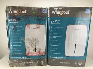 lot 15 image: Whirlpool 70 Pint Dehumidifiers (Lot of 2)