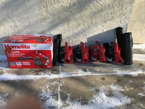 lot 28 image: Homelite 2-Cycle Gas BlowerVac Salvage Lot (Lot of 4)