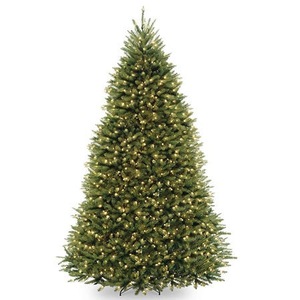 lot 001 image: 12 FT Dunhill Fir Artificial Christmas Tree Pre-Lit w 1500 Clear Lights