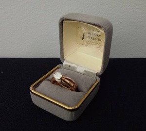 14K Rose & White Gold Diamond Bridal Set APPRAISED FOR OVER $6K